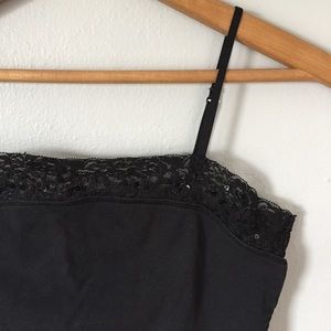 Black Lacey Top Camisole